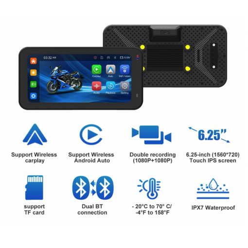 Motorrad Kamera System mit CarPlay und Android Auto – Bild 3
