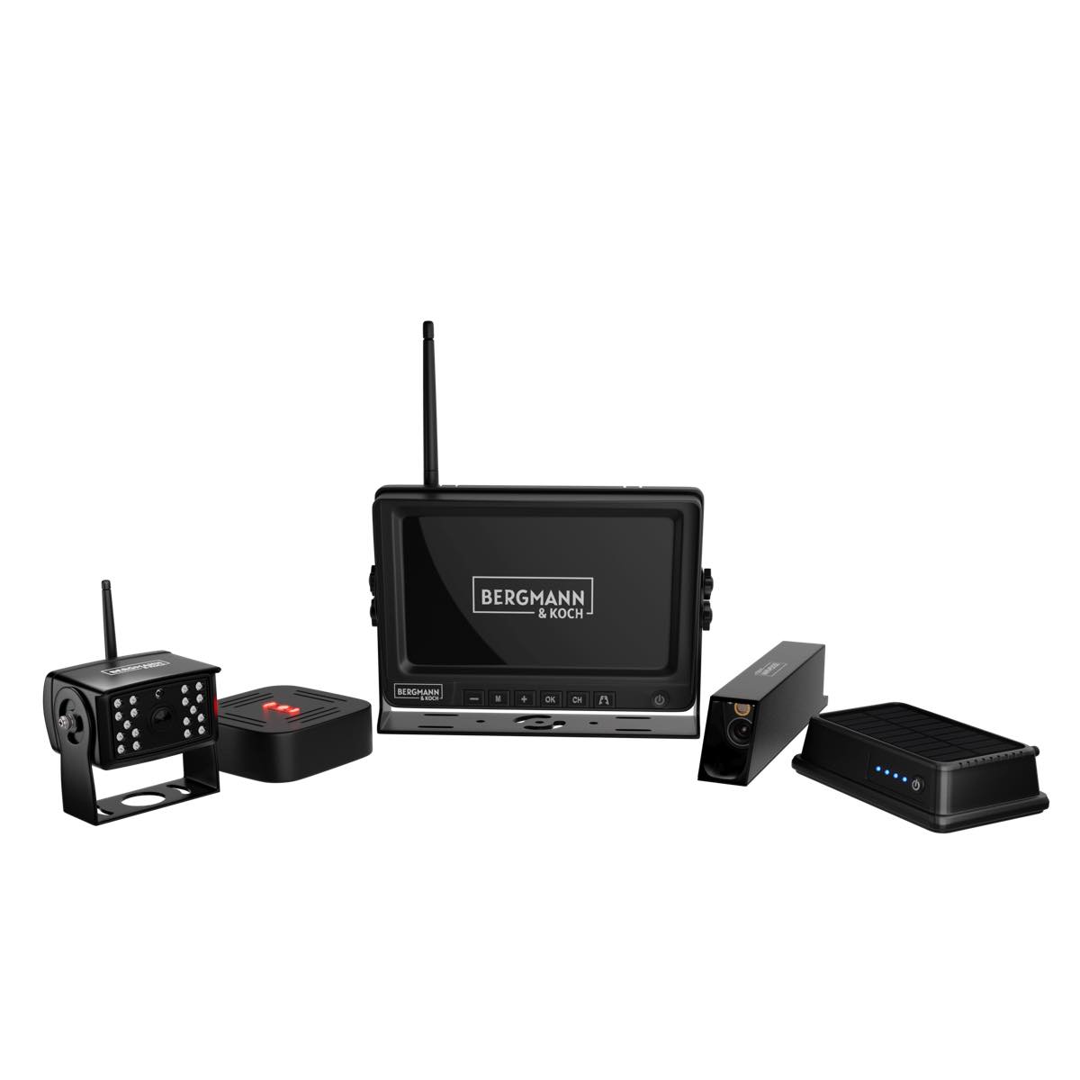 Camera system for forklifts and industrial trucks with person detection